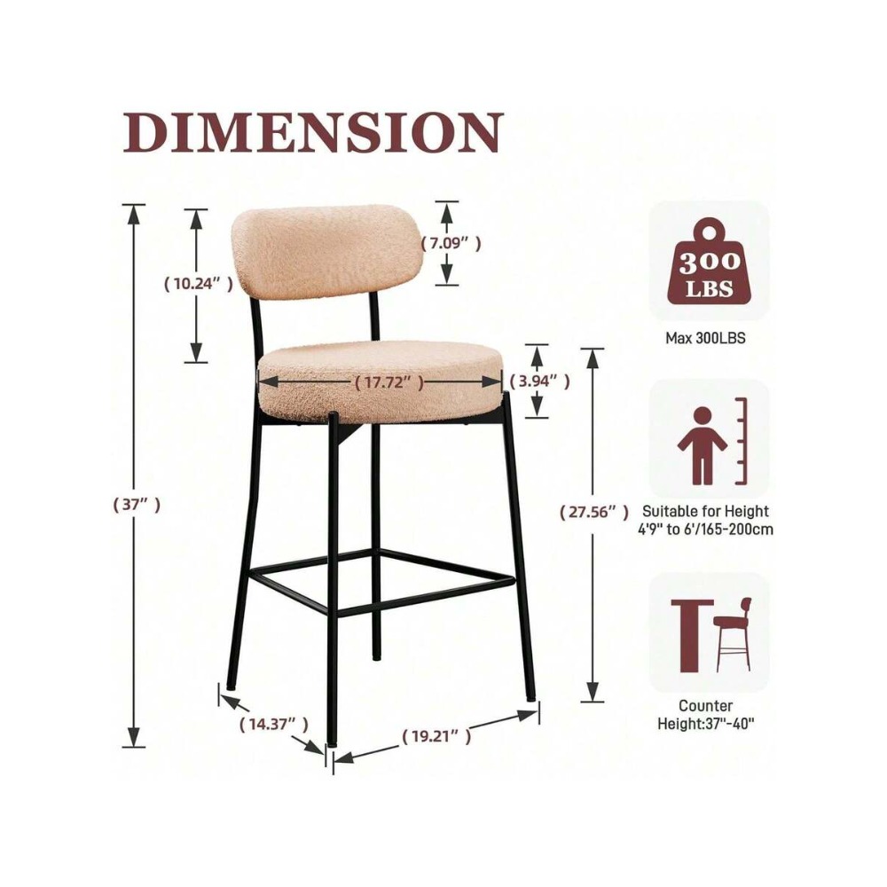 Juego de 2 taburetes de bar co - Home Bar Stools reseña y precio