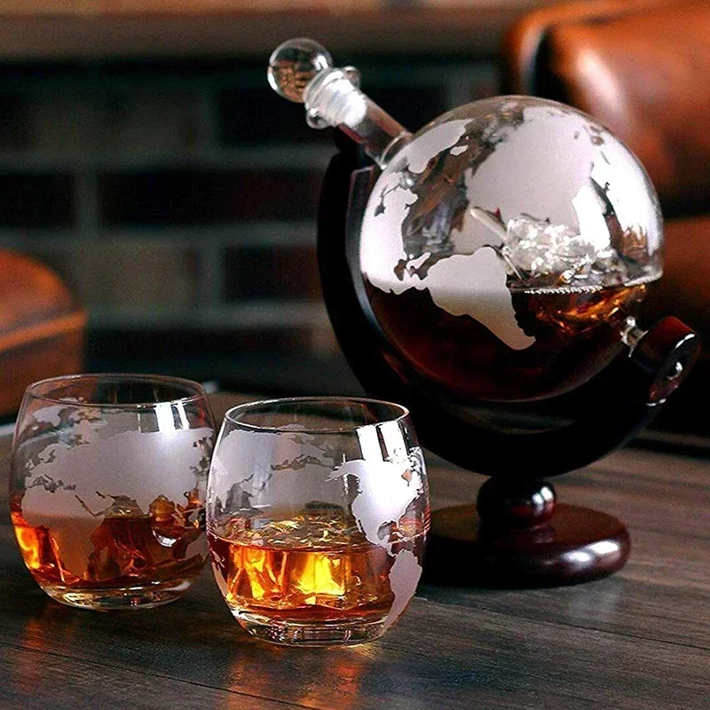 Juego de decantador de whisky  - Decanter Globe Set reseña y precio