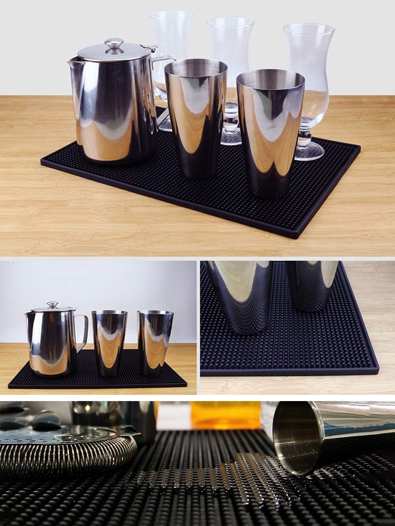 Tapete de Bar Leeseph, Tapete  - Bar Mat Rubber reseña y precio